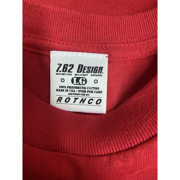 Rothco US Marines T Shirt Mens Large Red Always Faithful Military Crew Neck - Picture 3 of 7